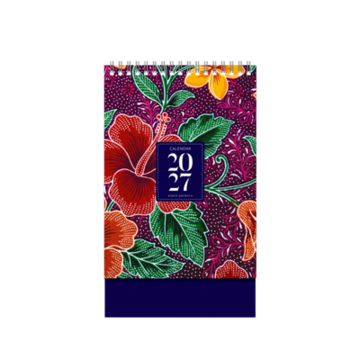 2 BSGIFTS A5 Size Batik-Inspired Desktop Calendar
