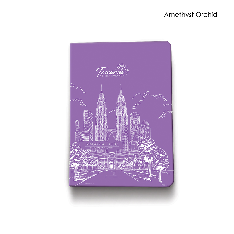 30085_A5 Hardcover Notebook_KLCC 2027_Amethyst Orchid