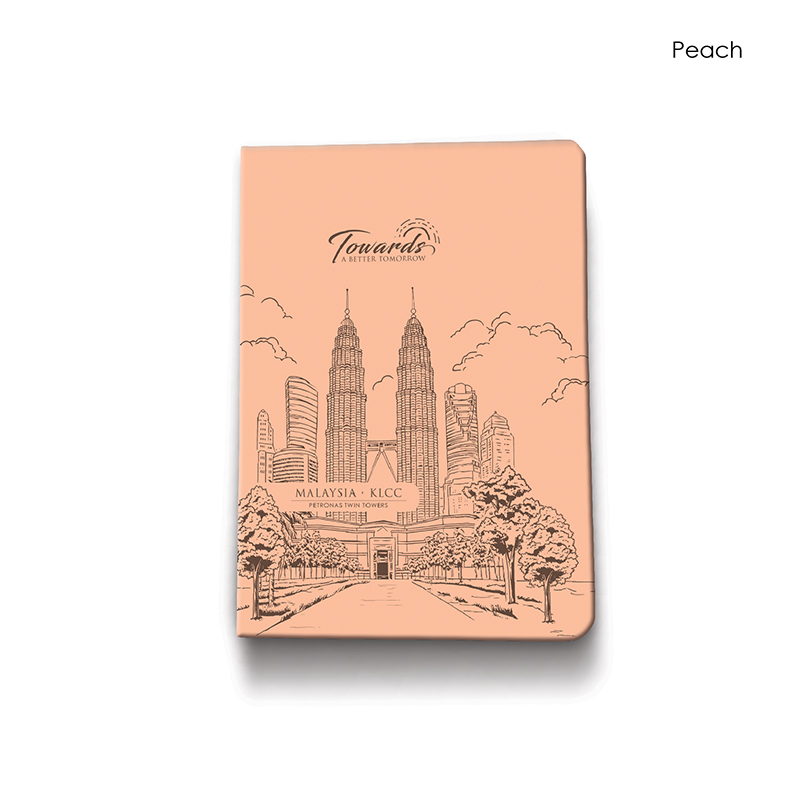 30085_A5 Hardcover Notebook_KLCC 2027_Peach