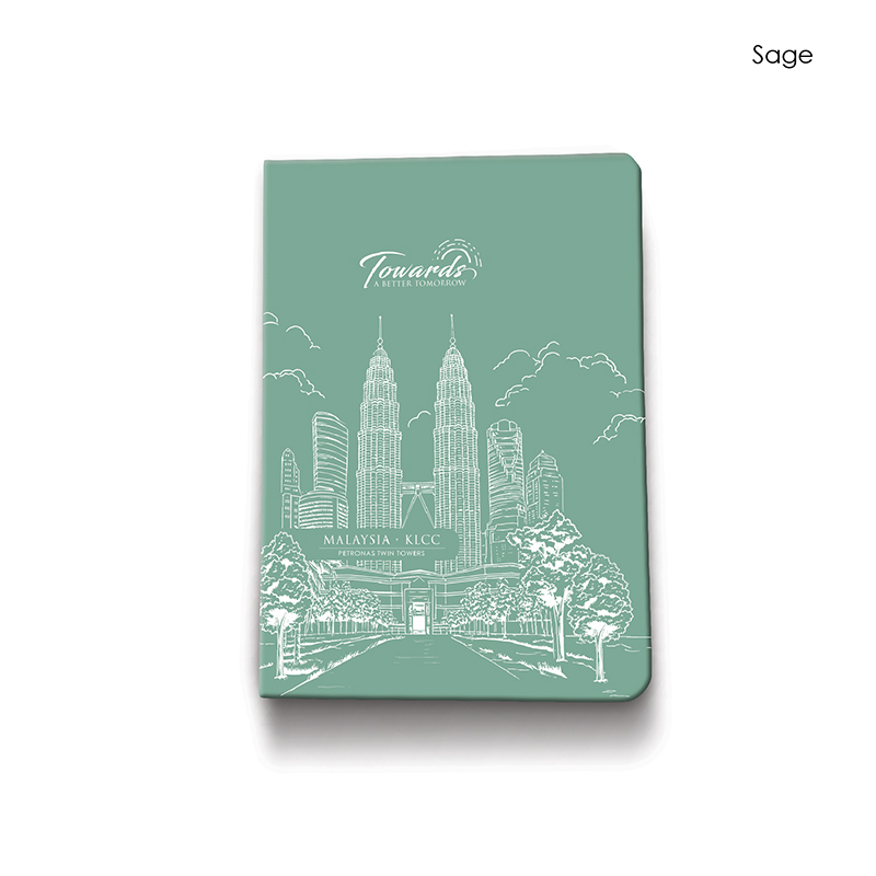 30085_A5 Hardcover Notebook_KLCC 2027_Sage