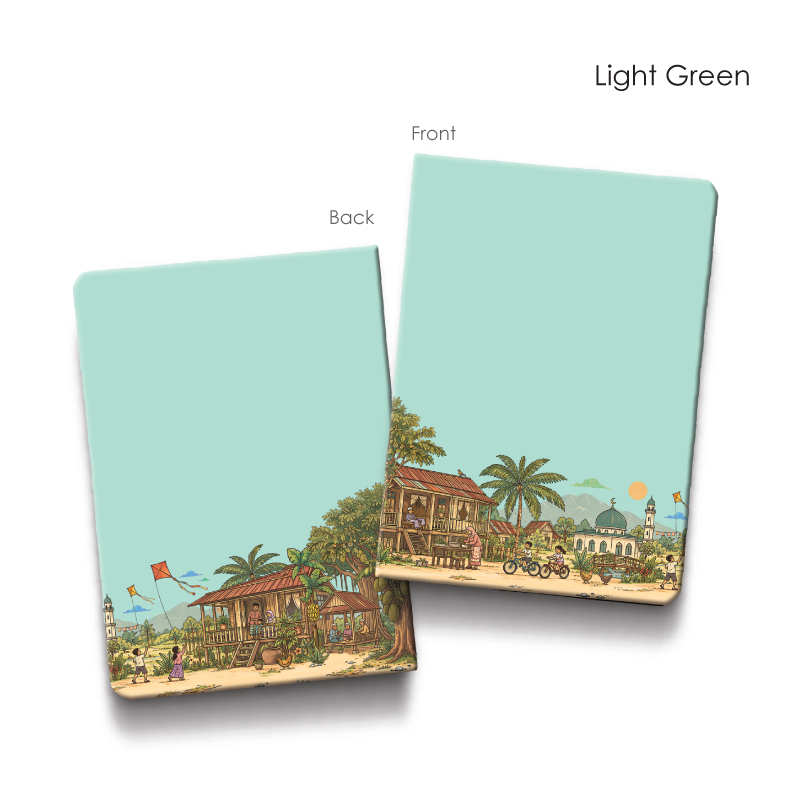 30085_A5-Hardcover-Notebook_Kampung-Nostalgia_Light-Green