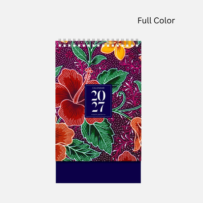 4 BSGIFTS A5 Size Batik-Inspired Desktop Calendar