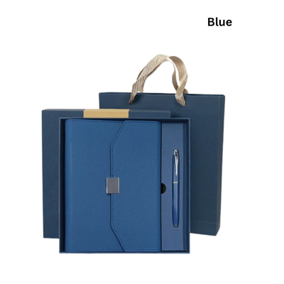 4(1) BSGIFTS Premium PU 6-Ring Diary Gift Set