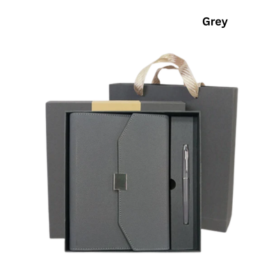 4(2) BSGIFTS Premium PU 6-Ring Diary Gift Set