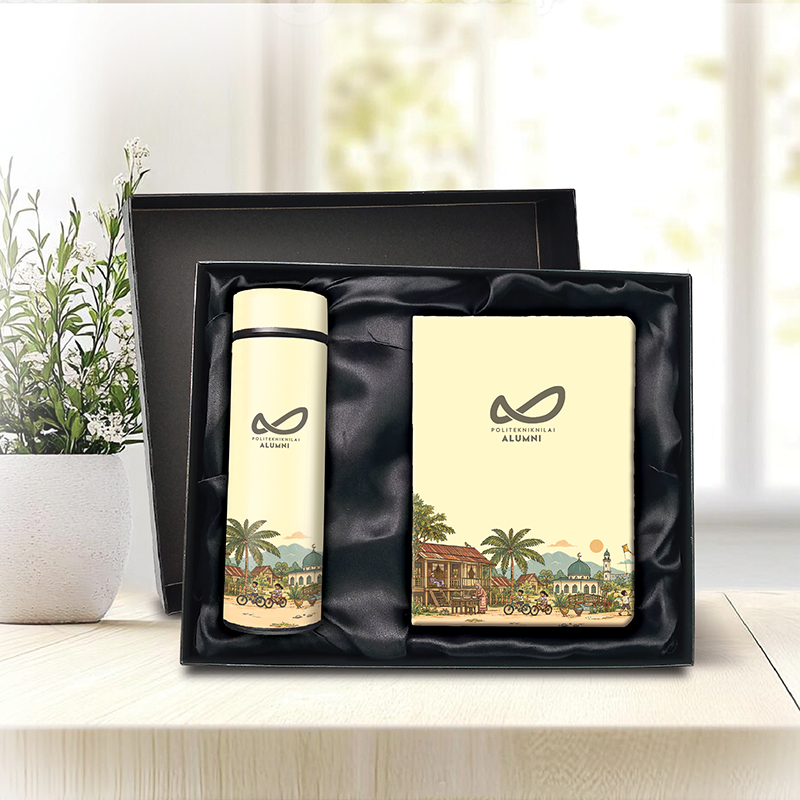 Notebook n Flask Gift Set-Kampung Nostalgia_Main