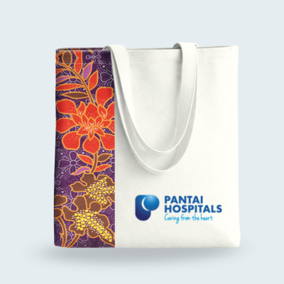 1 BSGIFTS 12Oz Canvas Vibrant floral-patterned Tote Bag