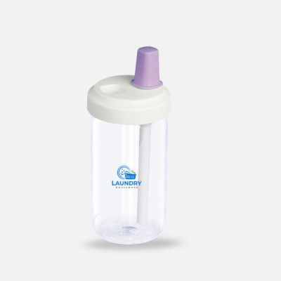 1 BSGIFTS Portable Plastic Water Bottle with Straw 500ml