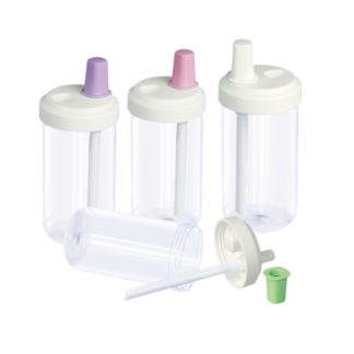 2 BSGIFTS Portable Plastic Water Bottle with Straw 500ml
