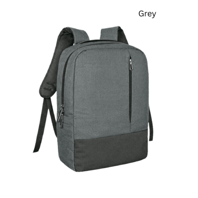 4(1) BSGIFTS Two-Tone Nylon Laptop Backpack with USB Cable