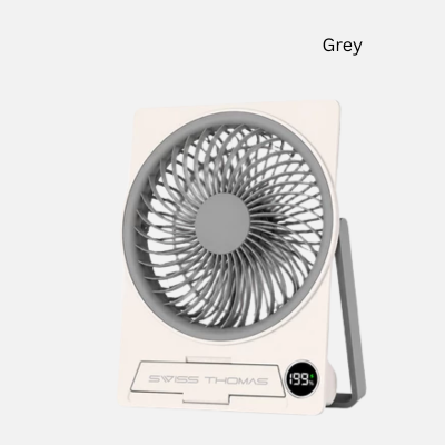 4(2) BSGIFTS ABS Portable Desk Table Slim Fan with Phone Holder