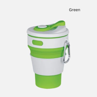 4(3) BSGIFTS BPA-Free Silicone 350ml Collapsible Cup with Carabiner - Copy