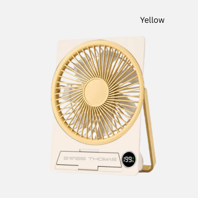 4(4) BSGIFTS ABS Portable Desk Table Slim Fan with Phone Holder