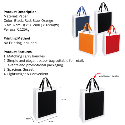5 BSGIFTS A4 Paper Bag with Handles