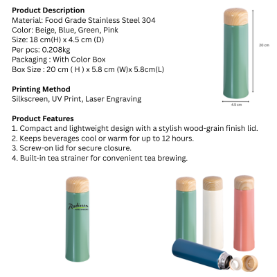 5 BSGIFTS Mini Vacuum Insulated 304 Stainless Steel Flask