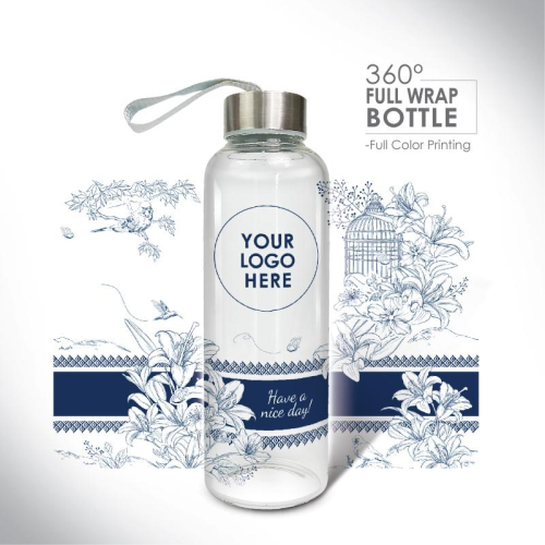 01011 Glass Bottle with Neoprene Pouch – 500ml