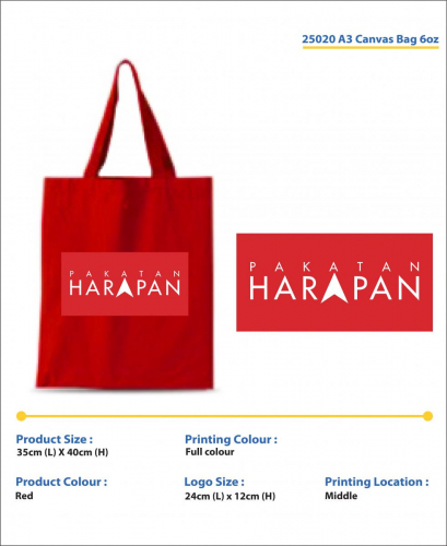 PH 25020 A3 CANVAS BAG 6oz